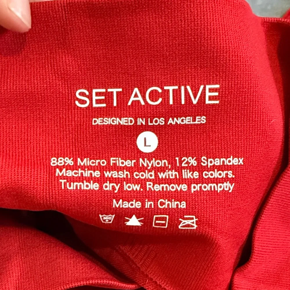 Set Active High Waisted Reg Leggings - Picture 4 of 4
